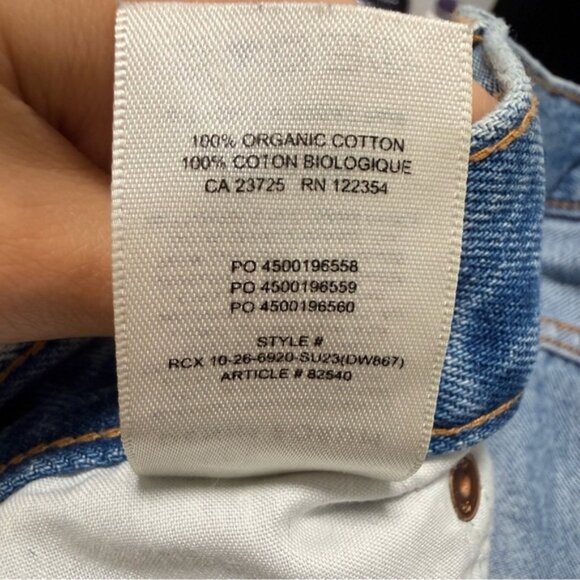 Aritzia Denim Forum The Ex-BF High Rise Tight Shorts Size 26 - Picture 6 of 8